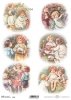 Papier decoupage Weihnachten*Papel decoupage Navidad*Papír decoupage Vánoce